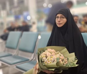 حضور ام الشهیدین سرکار خانم عایده سرور در ایران